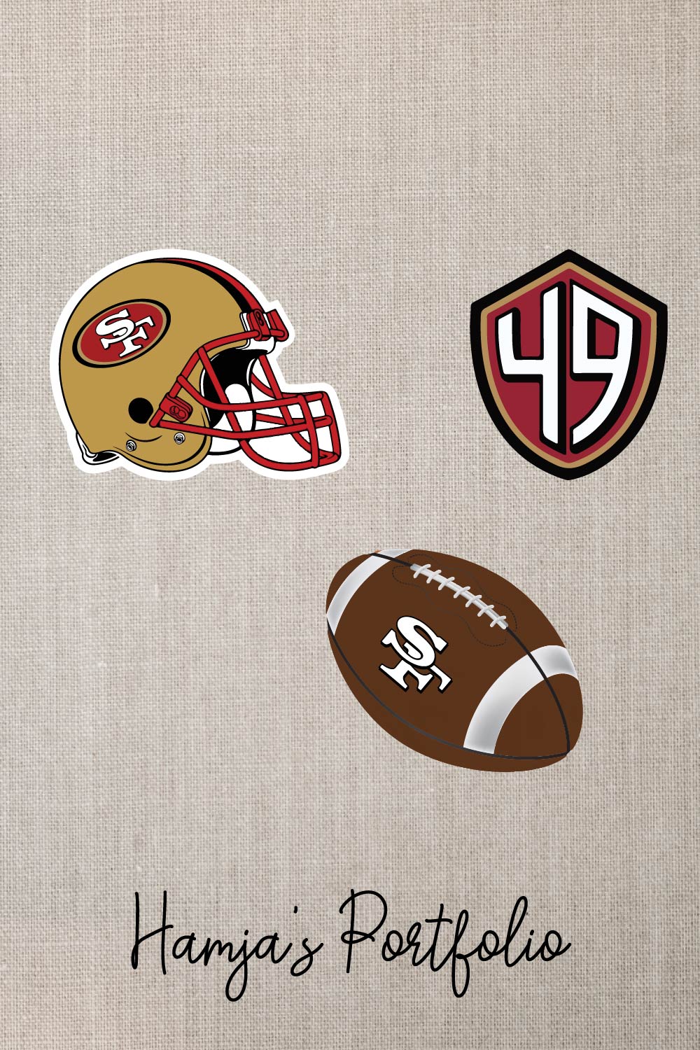 San Francisco 49ERS Logo Vector Set pinterest preview image.