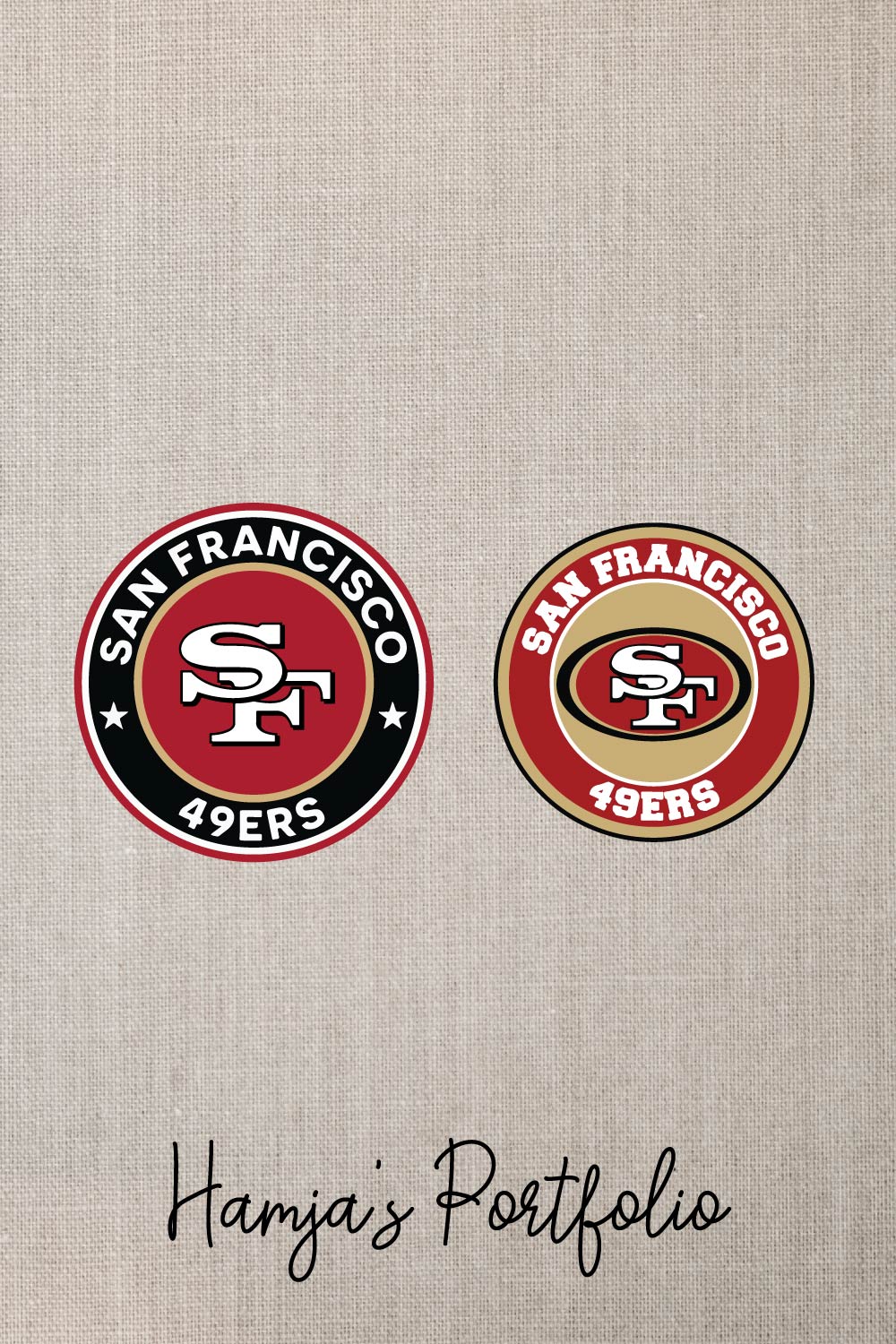 San Francisco 49ERS Logo Vector Set pinterest preview image.