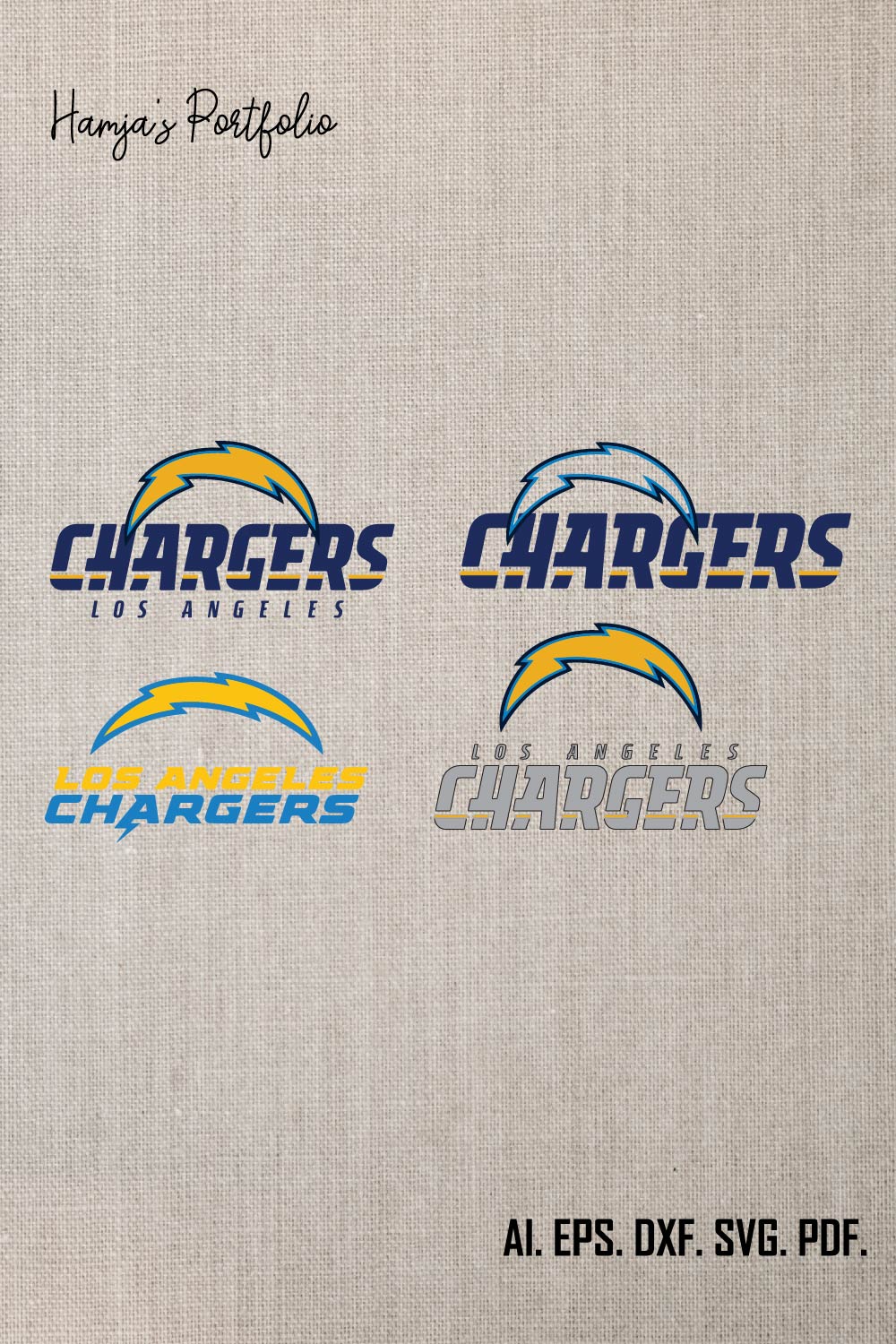 Los Angeles Chargers Logo Svg Vector Design pinterest preview image.