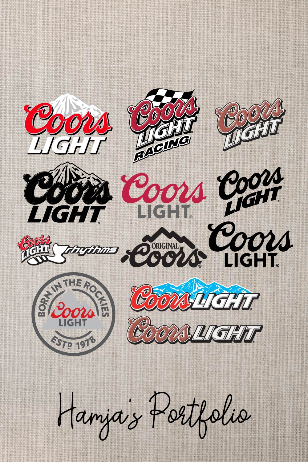 Coors Light Logo Svg Vector Set pinterest preview image.