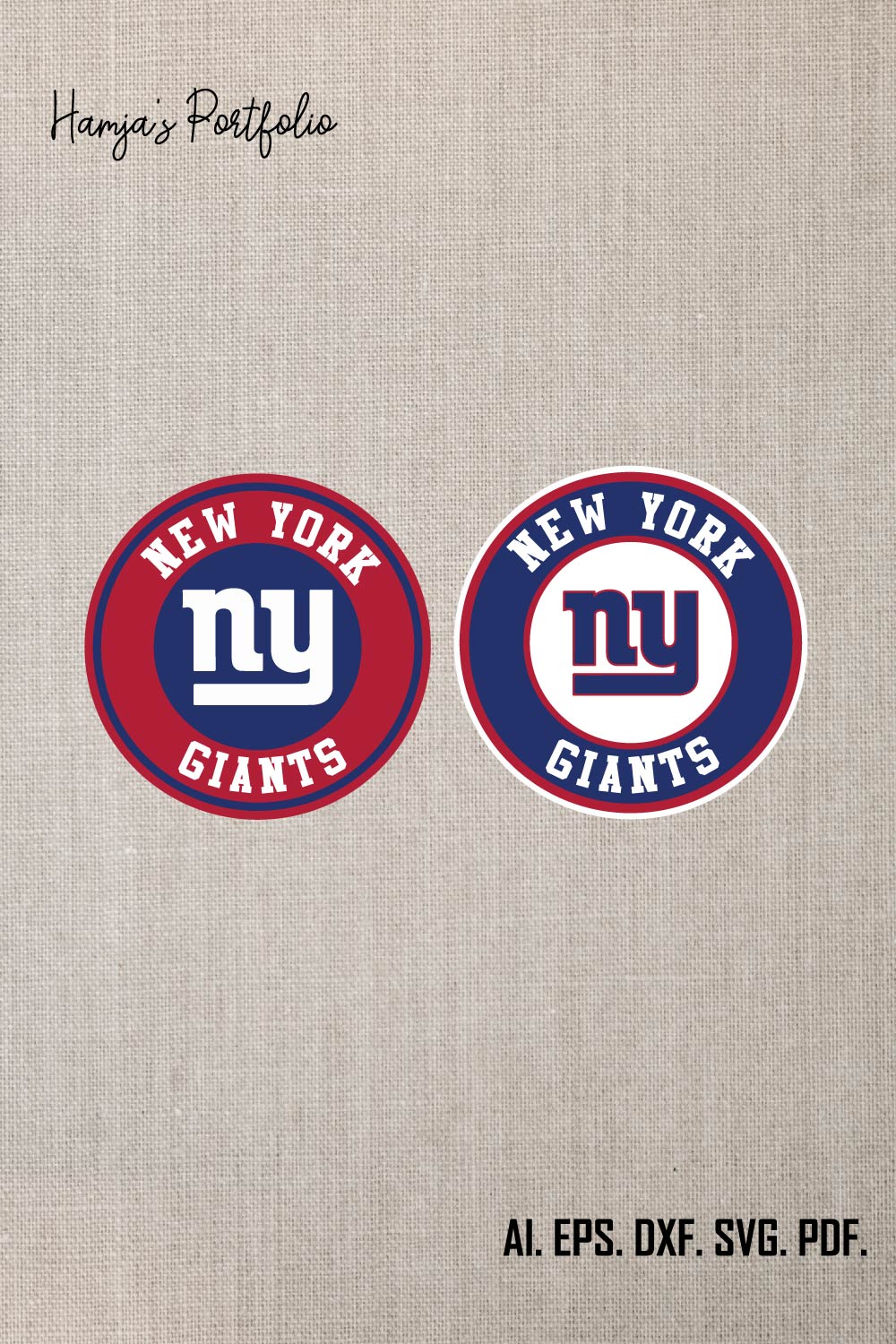 New York Giants Vector Logo Svg pinterest preview image.