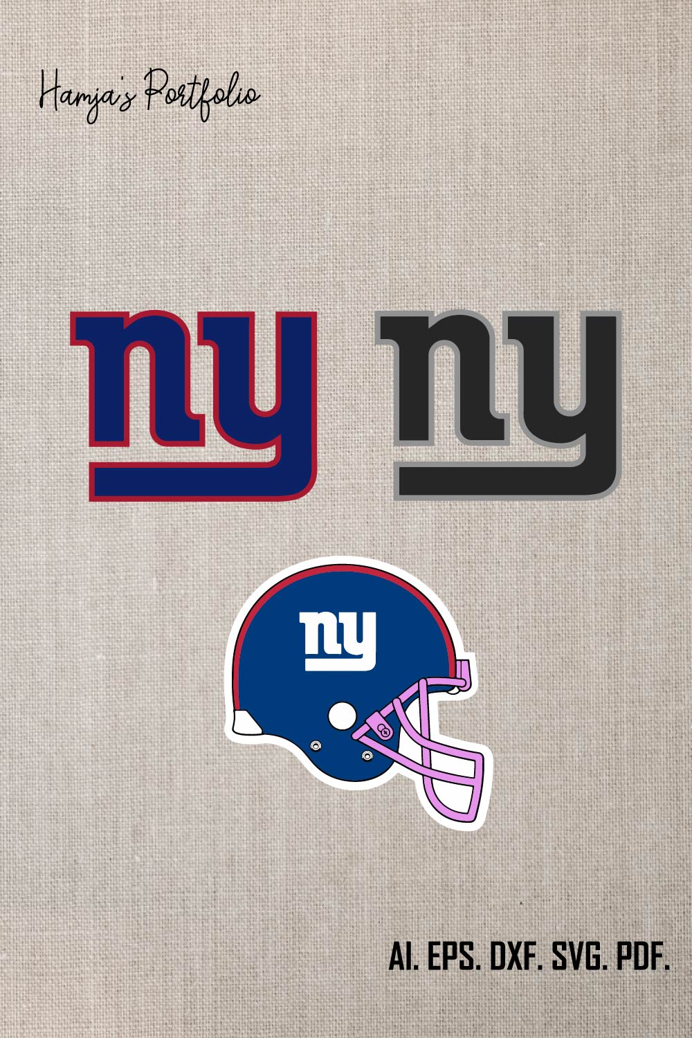 New York Giants Vector Logo Svg pinterest preview image.