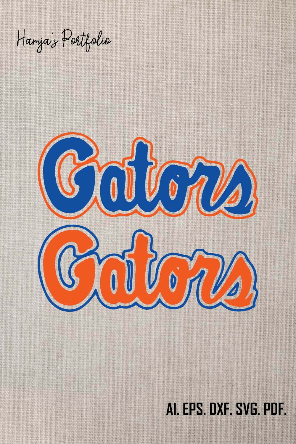 Florida Gators SVG Vector Logo Design ll Sport Vector Logo Set pinterest preview image.