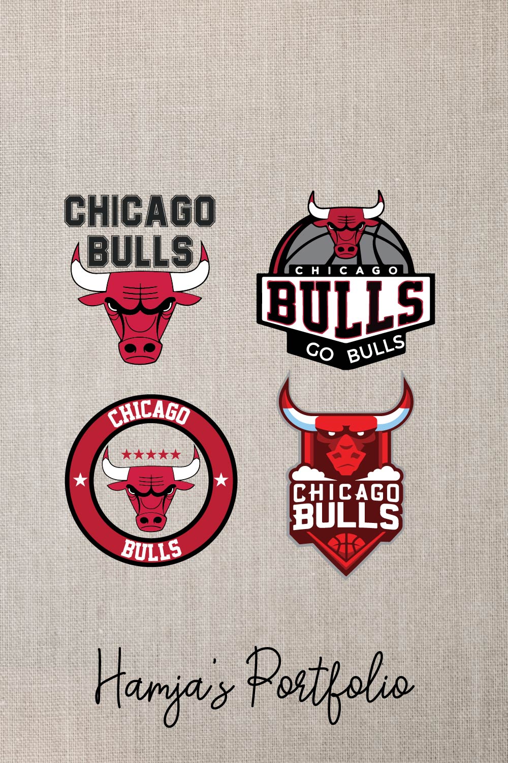 Chicago Bulls Logo Vector Set pinterest preview image.