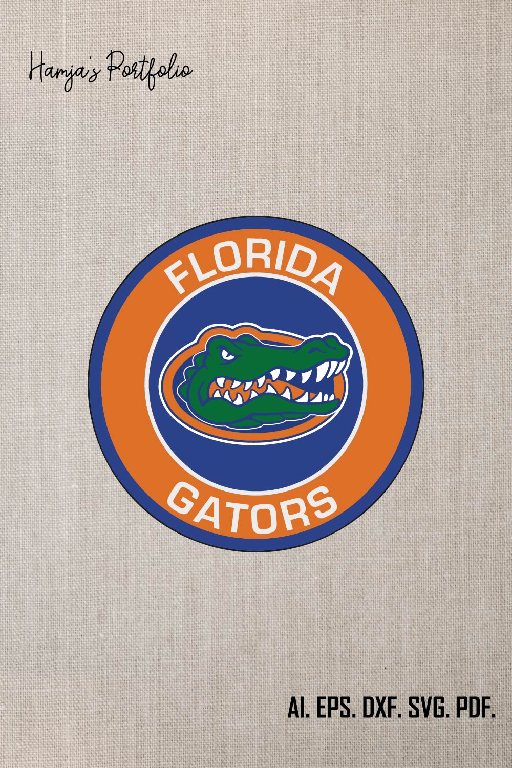 Florida Gators SVG Vector Logo Design ll Sport Vector Logo Set pinterest preview image.