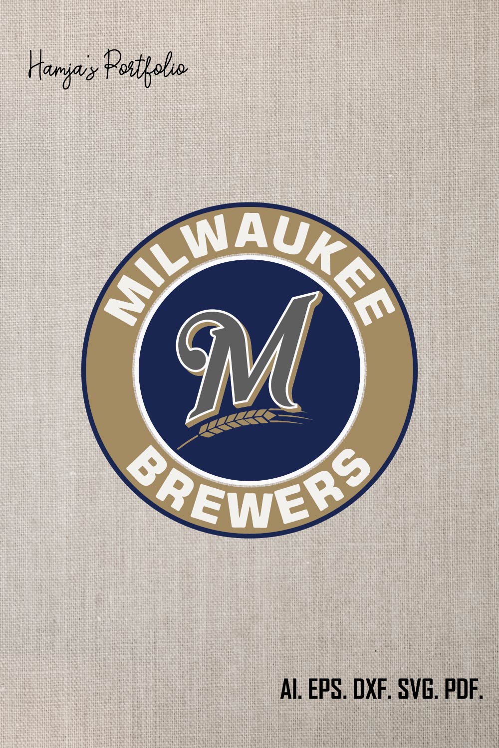 Milwaukee Brewers Logo Svg Vector Design pinterest preview image.