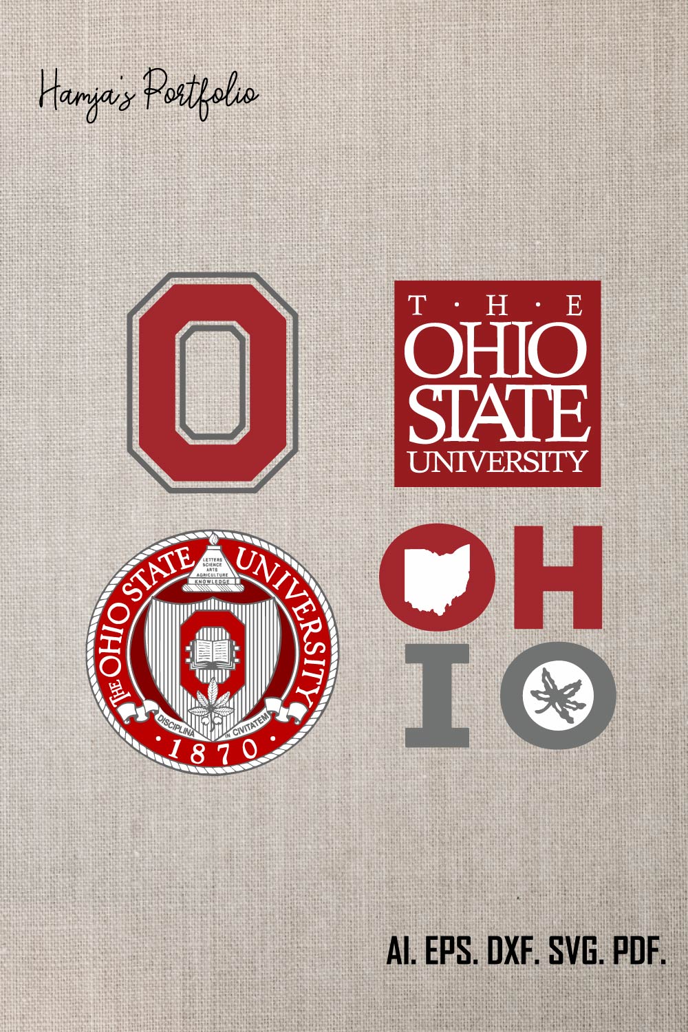 Ohio State Logo SVG pinterest preview image.