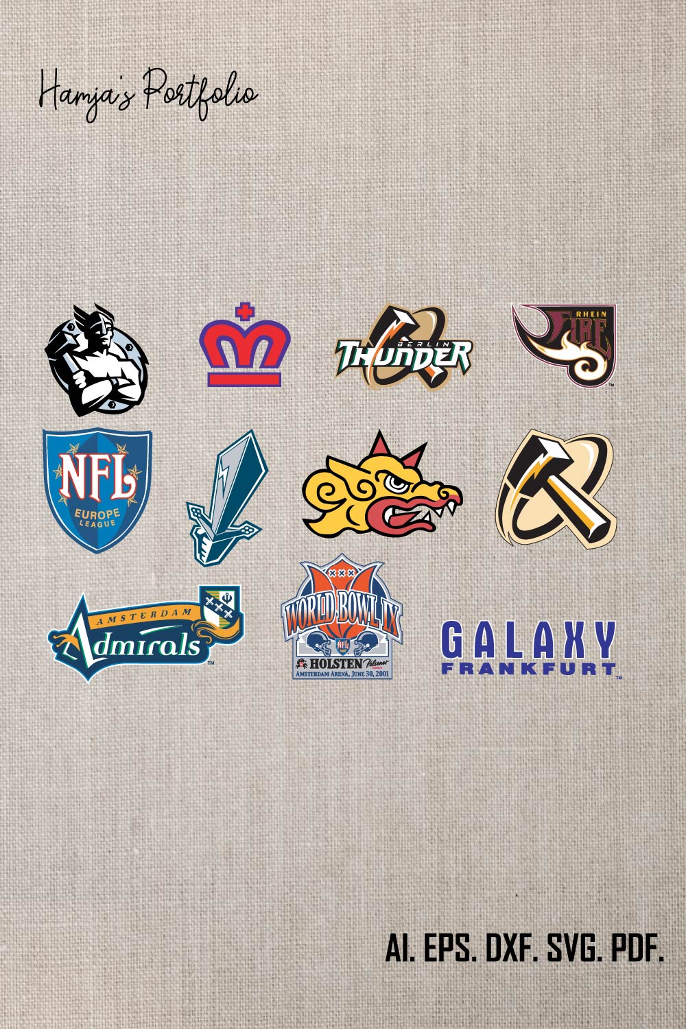 Sport Club Vector svg logo Bundle pinterest preview image.