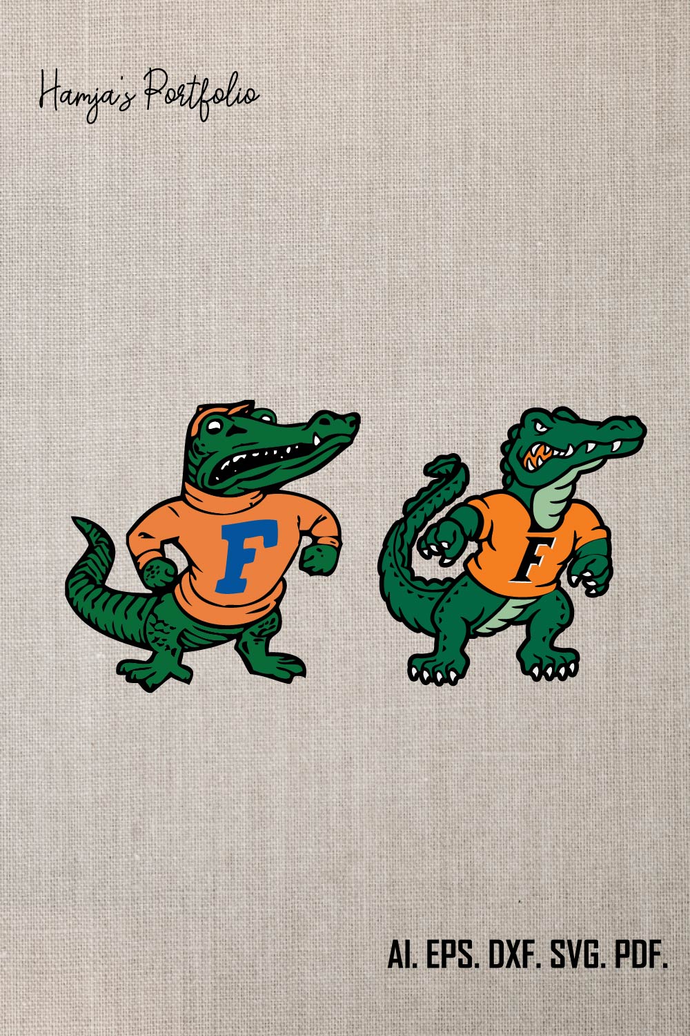 Florida Gators SVG Vector Logo Design ll Sport Vector Logo Set pinterest preview image.