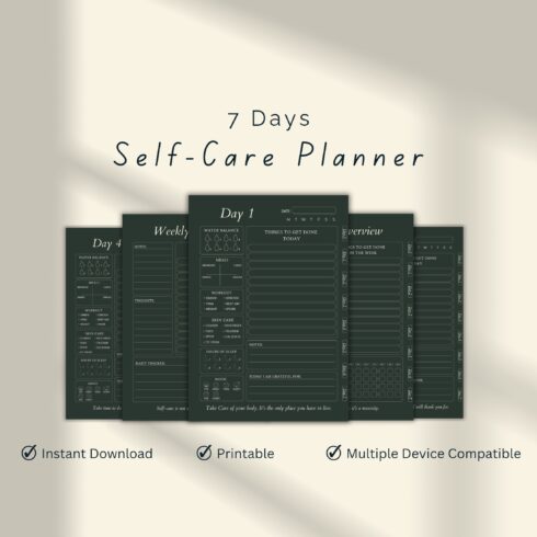 Weekly Self Care Planner cover image.