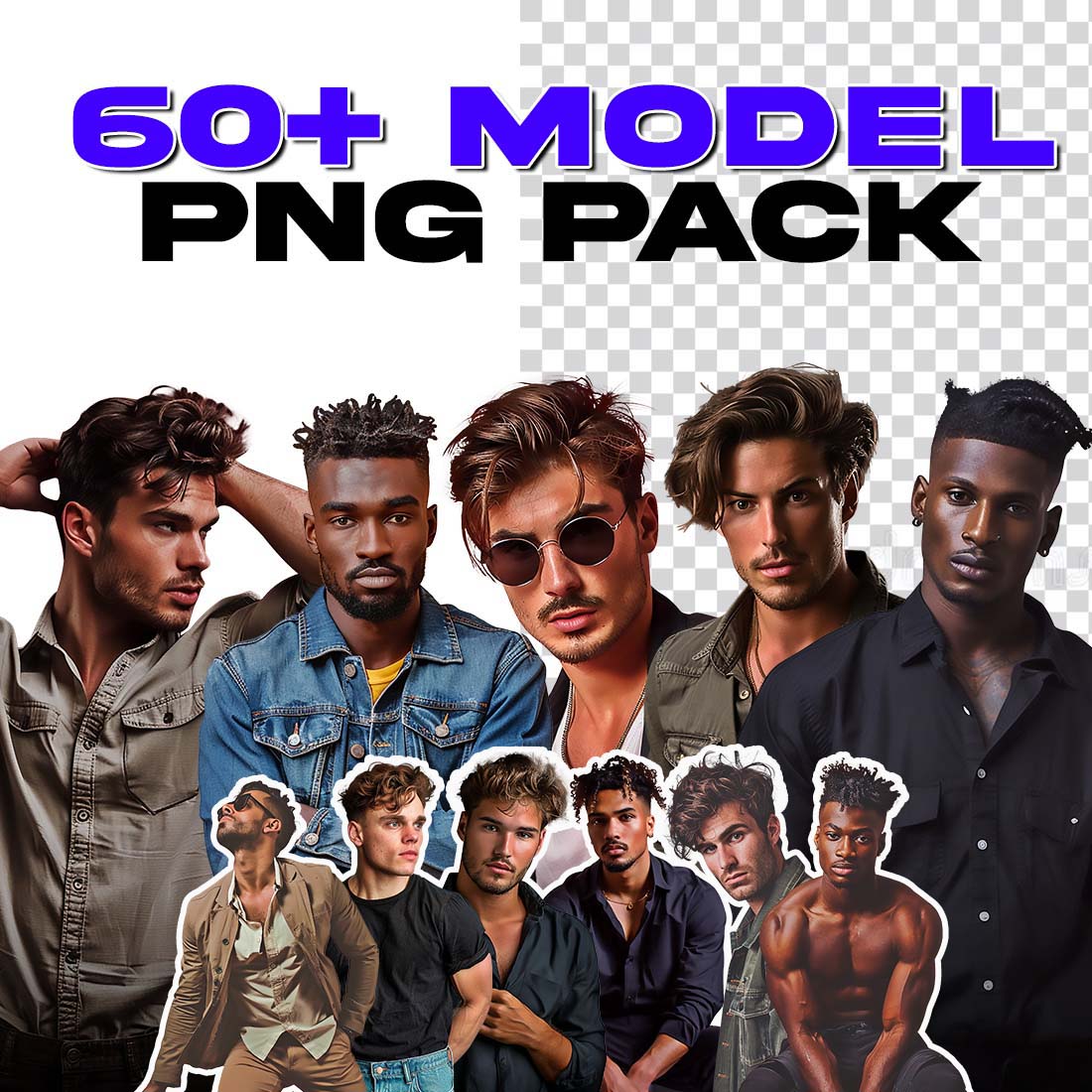 men model transparent png bundle1st 366