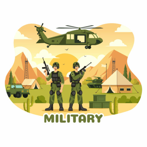 13 Military Army Force Illustration cover image.