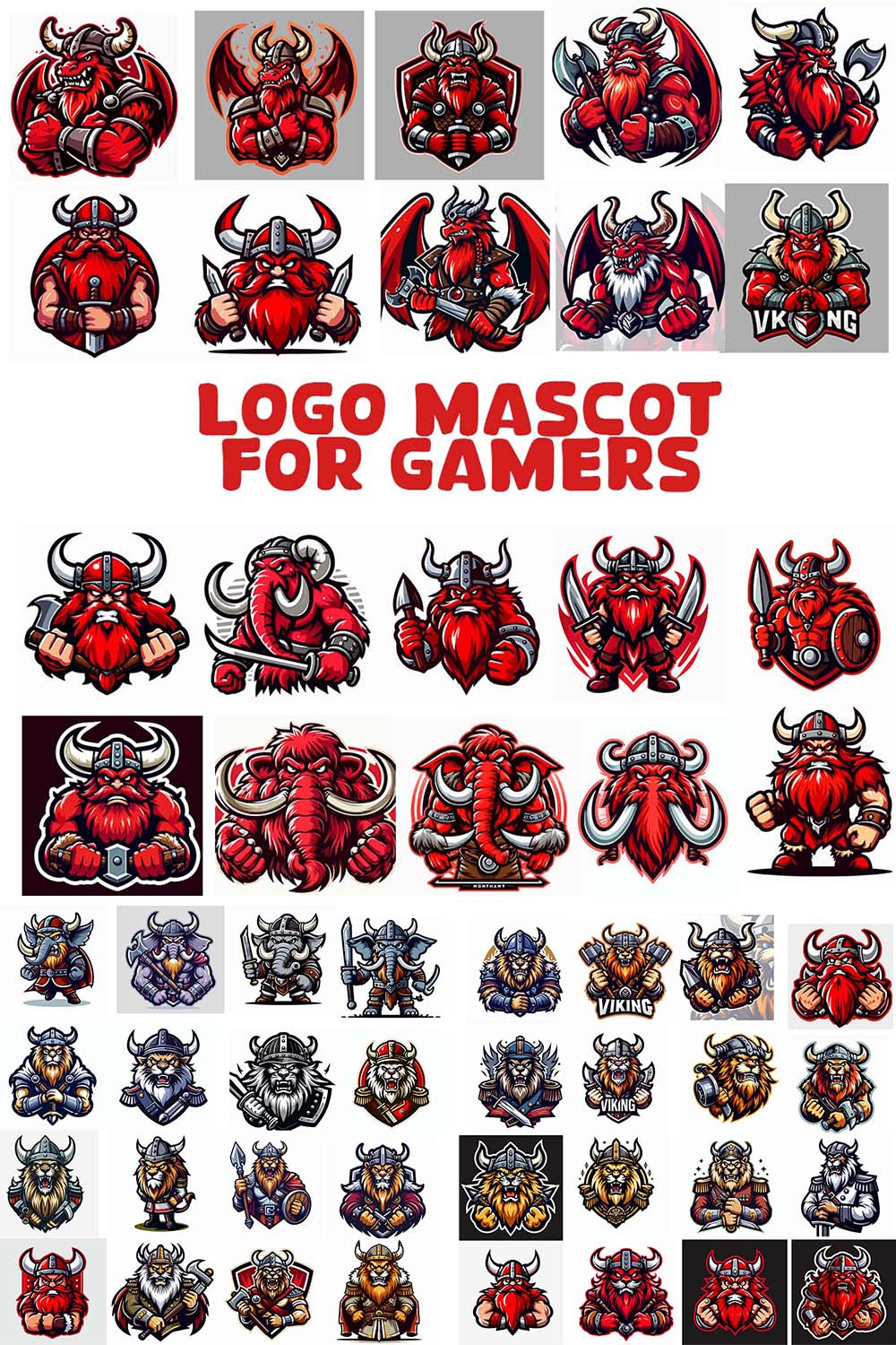 collection of over 150 logo mascots or gamers pinterest preview image.