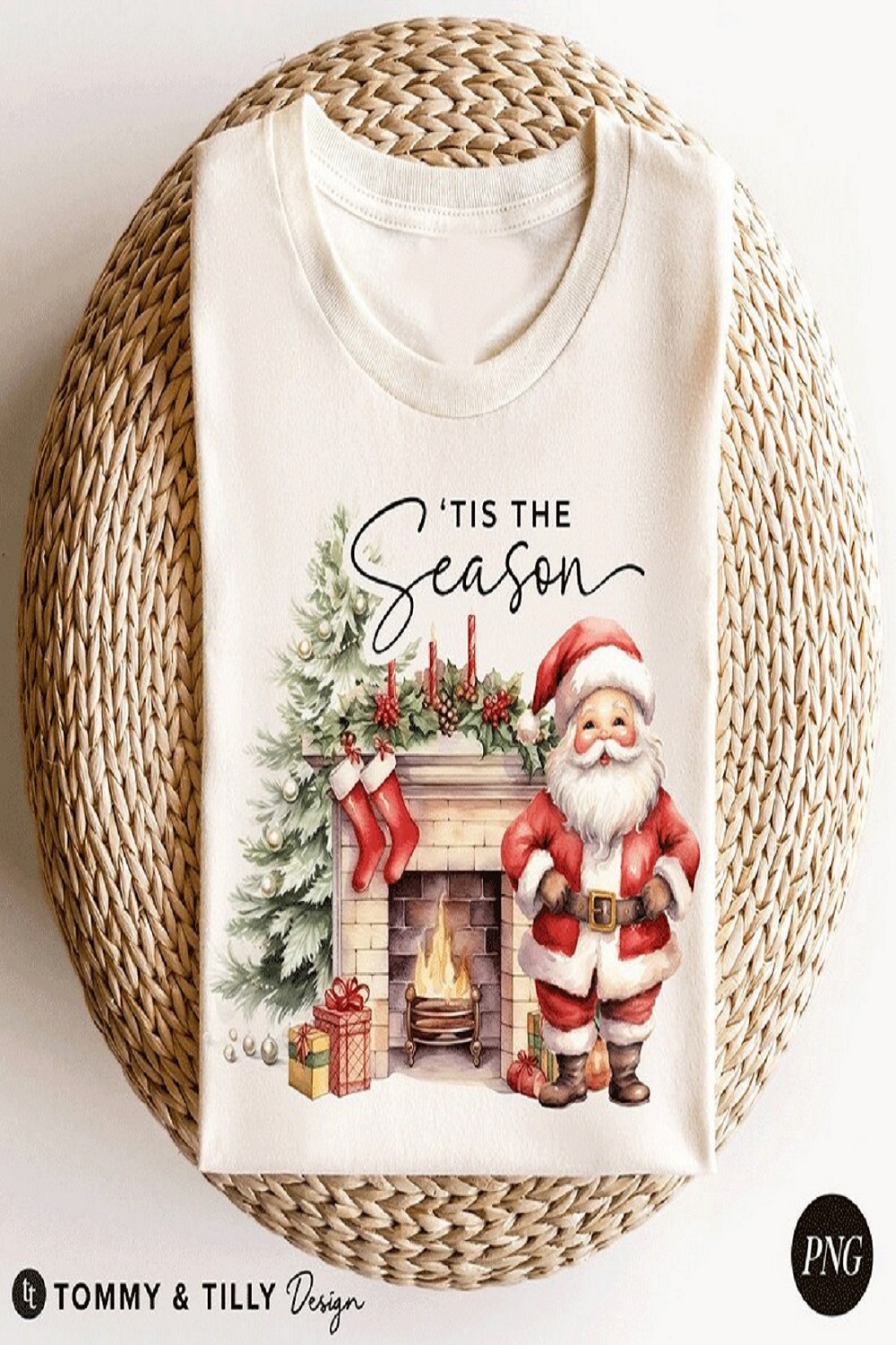Vintage-Christmas-PNG,-Christmas-Shirt pinterest preview image.