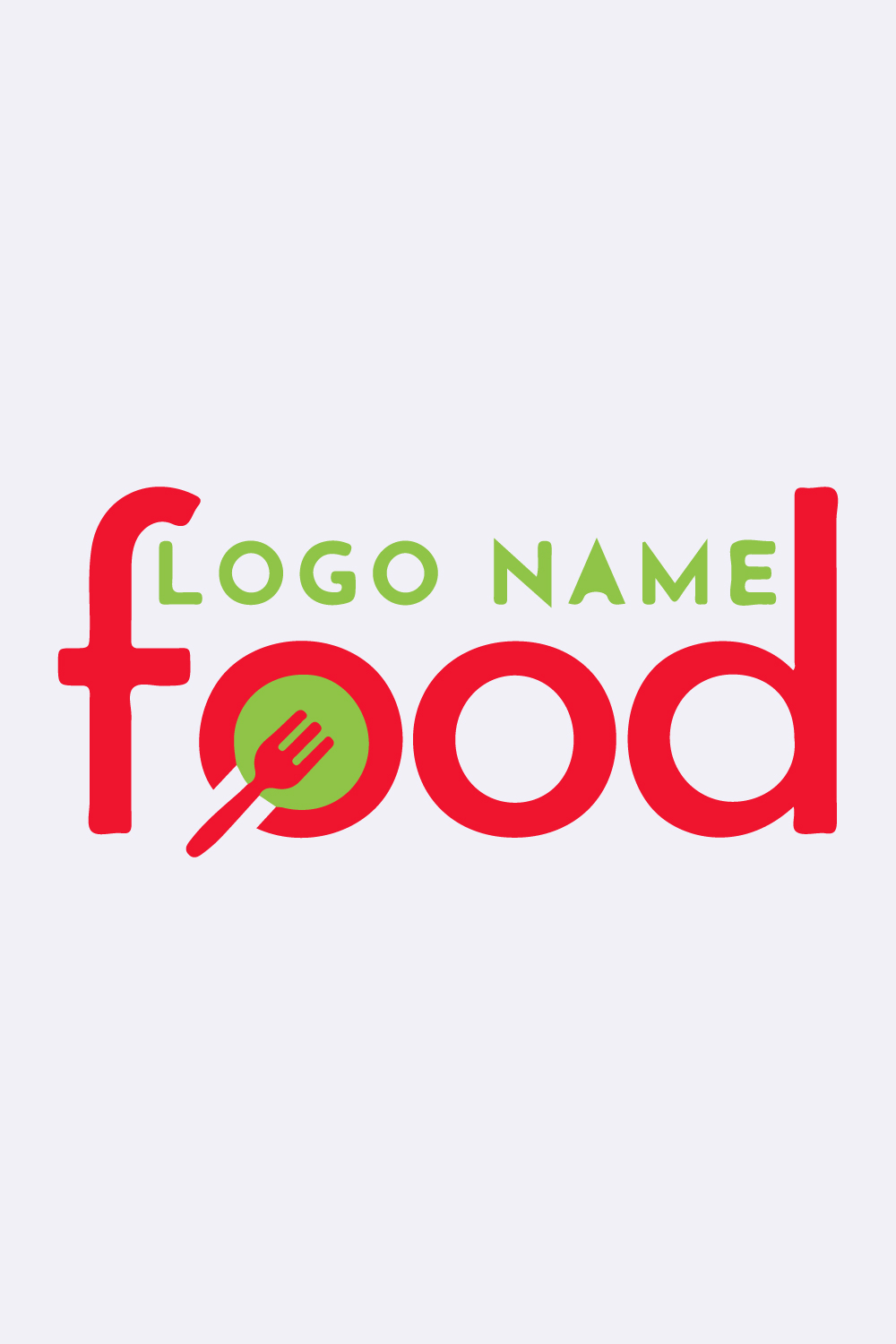 A Food logo design for your pinterest preview image.