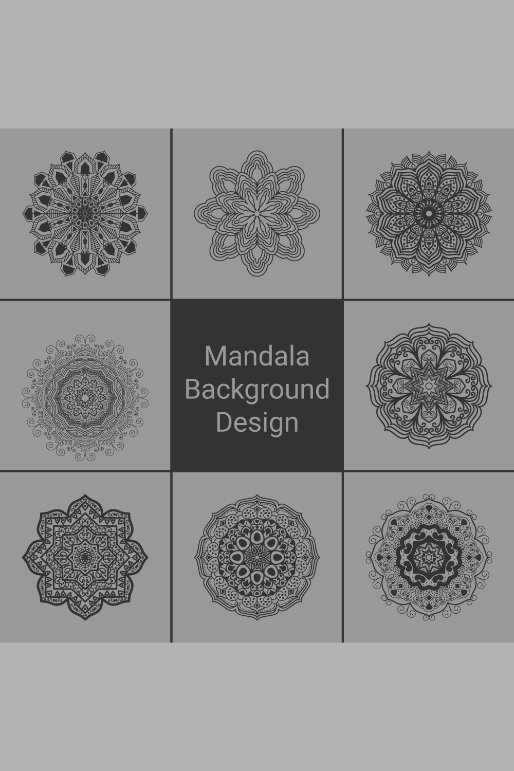 Mandala Background Bundles pinterest preview image.