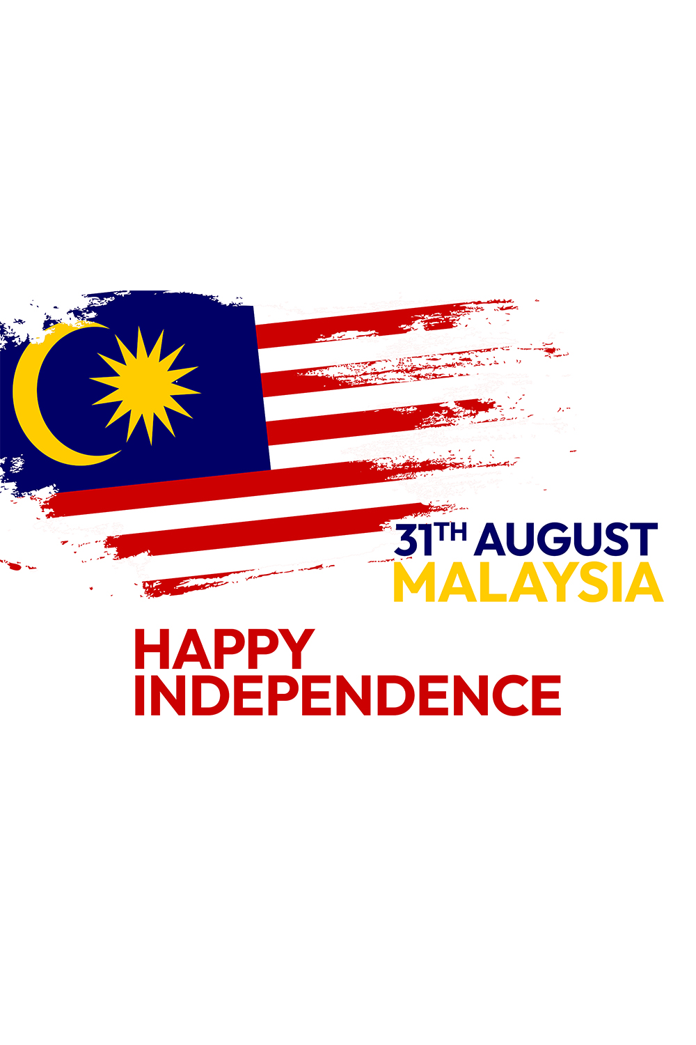 Malaysia independence day design templates pinterest preview image.