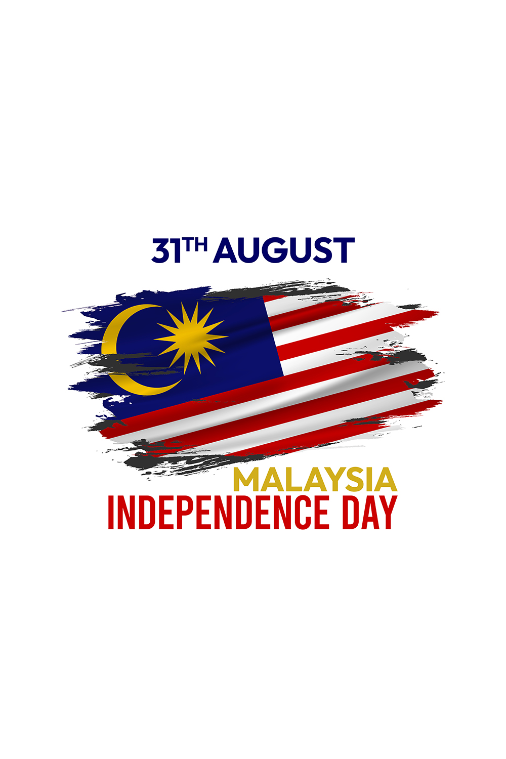 Malaysia independence day design templates pinterest preview image.