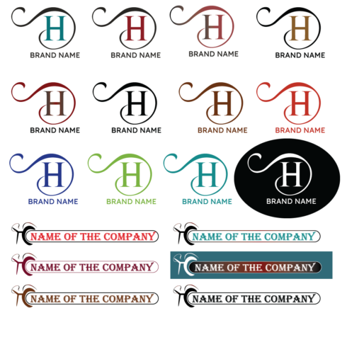 H letter logos template/unique templates letter h cover image.