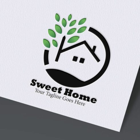 Home sweet home logo cover image.