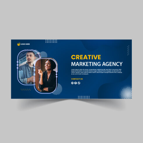 Social Media Marketing Post Design template cover image.