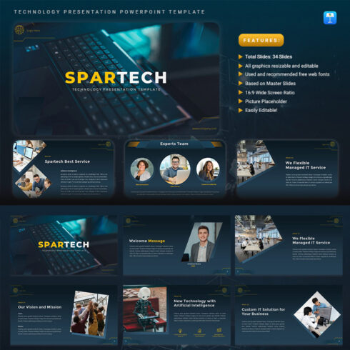 SPARTECH - Technology Keynote Template cover image.
