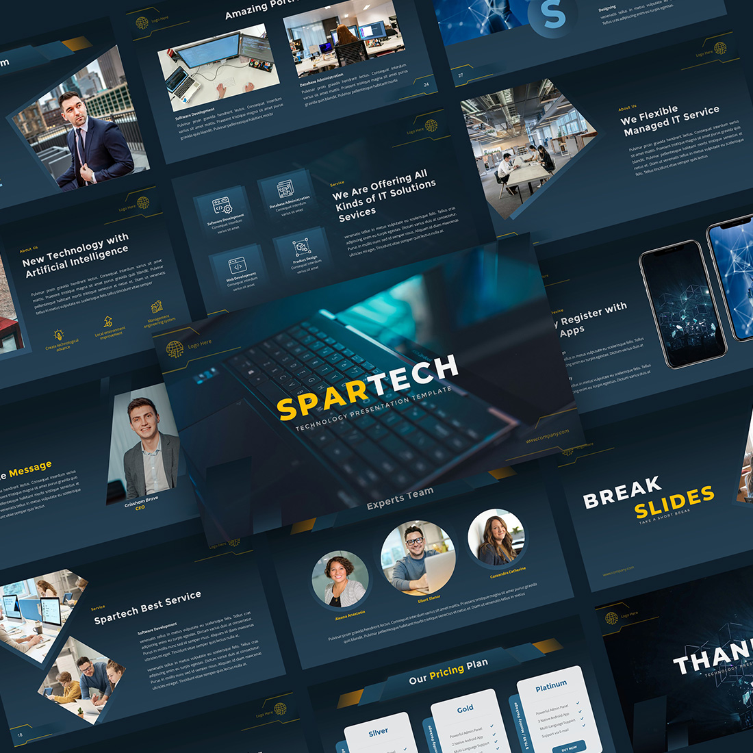 SPARTECH - Technology PowerPoint Template preview image.