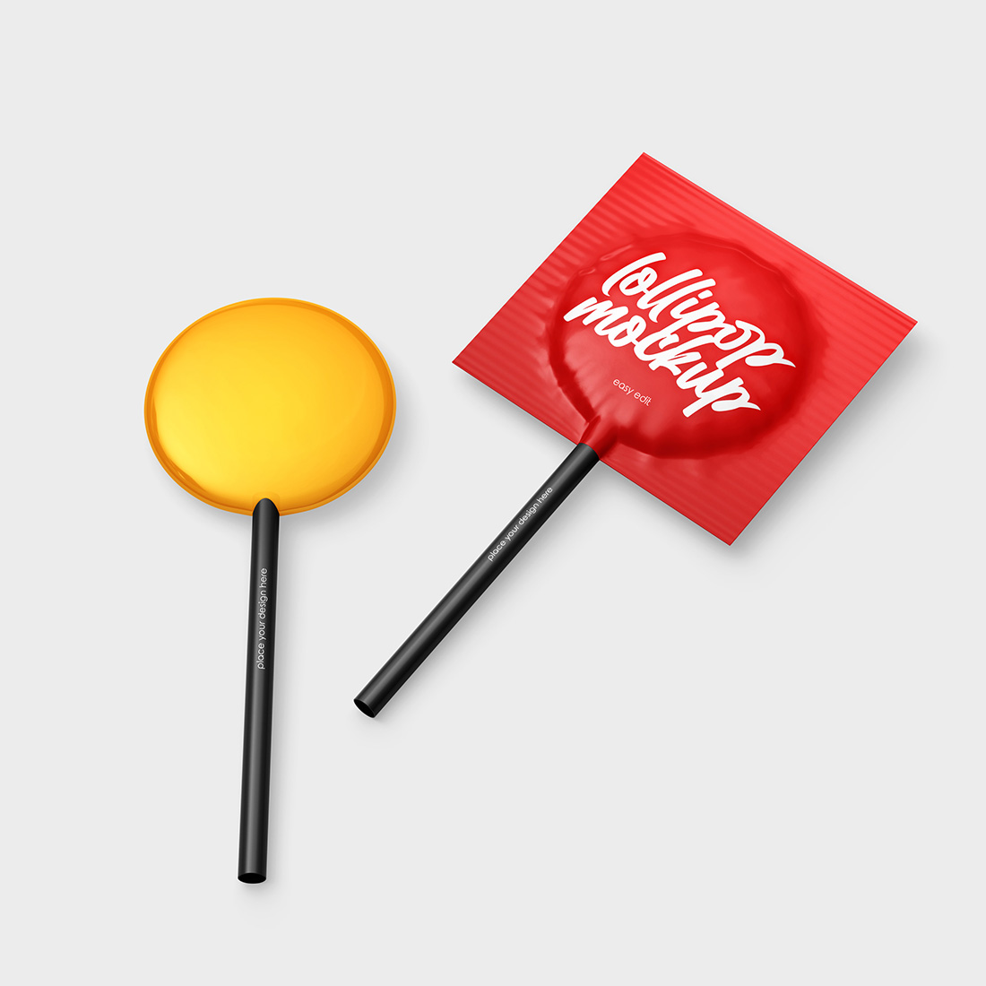 Lollipop Mockup Set preview image.