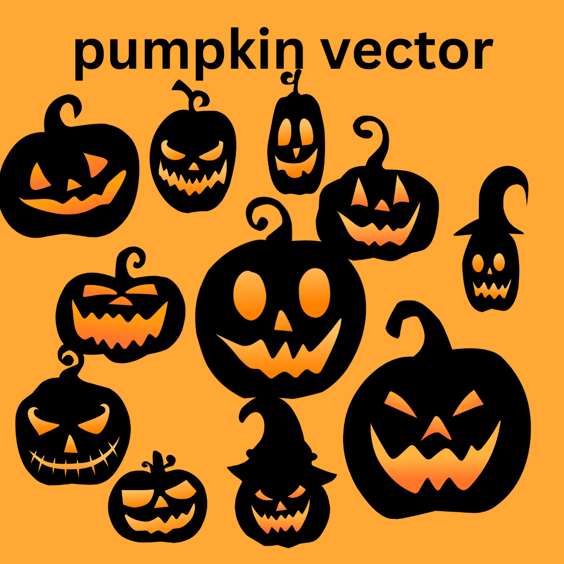 Halloween party character black png preview image.