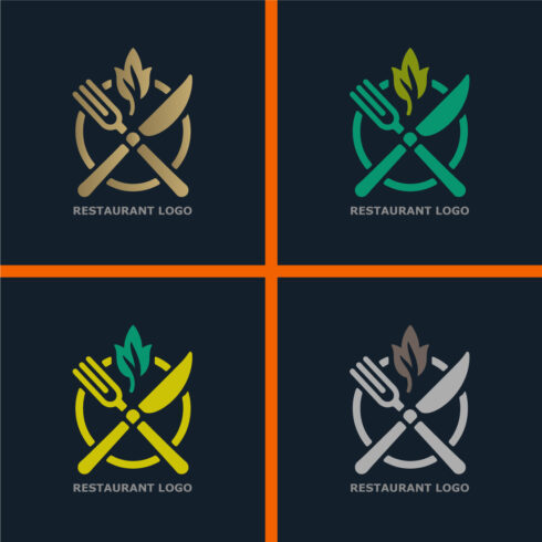 Minimalist Restaurant Logo Design Bundle | Master Collection cover image.