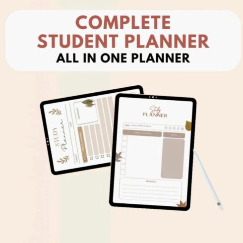 Complete Student Planner - All in one Planner cover image.