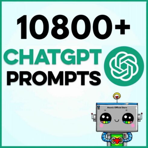 10800+ ChatGpt Prompt Collection Various Category - Open AI cover image.