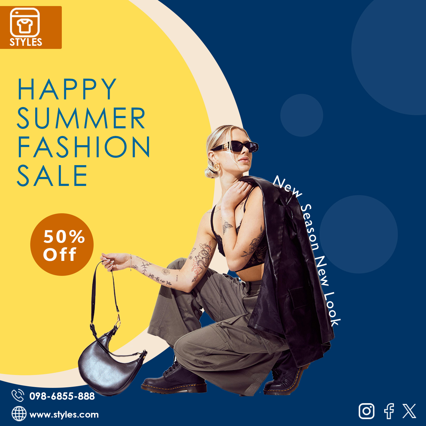 Fashion Sale Social Media Poster cover image.