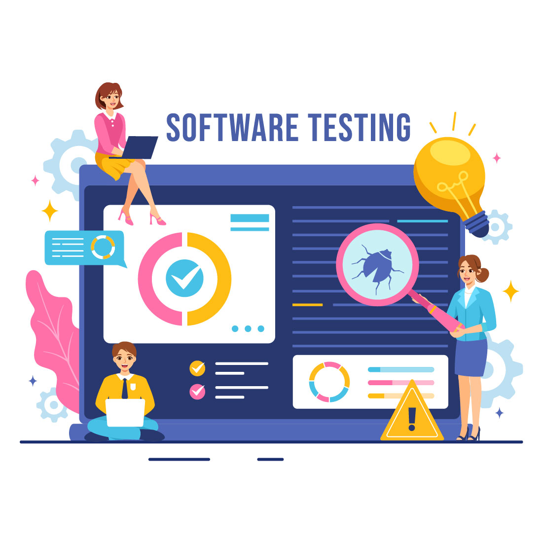 9 Software Testing Illustration preview image.