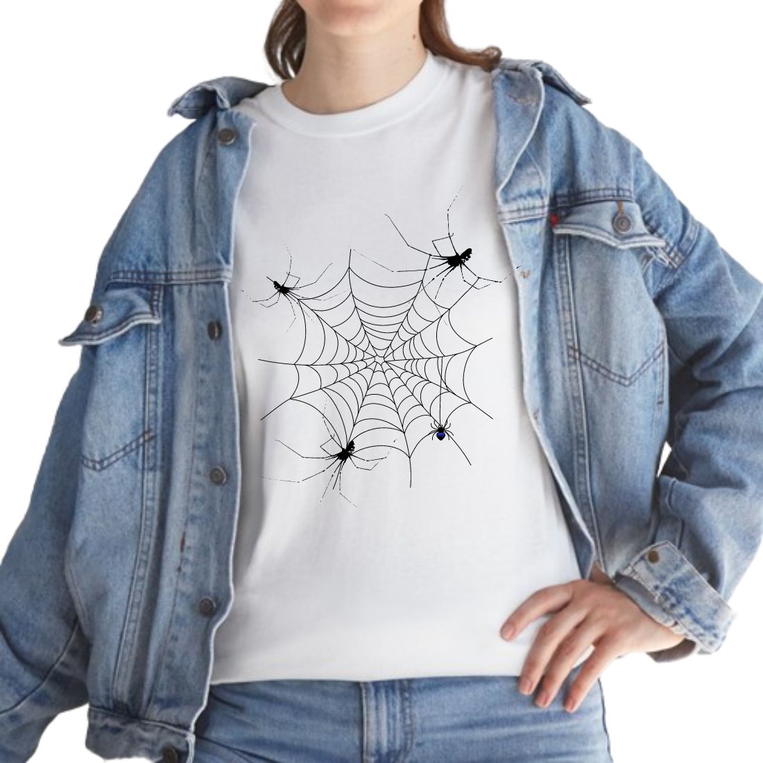 spiders t-shirt design preview image.