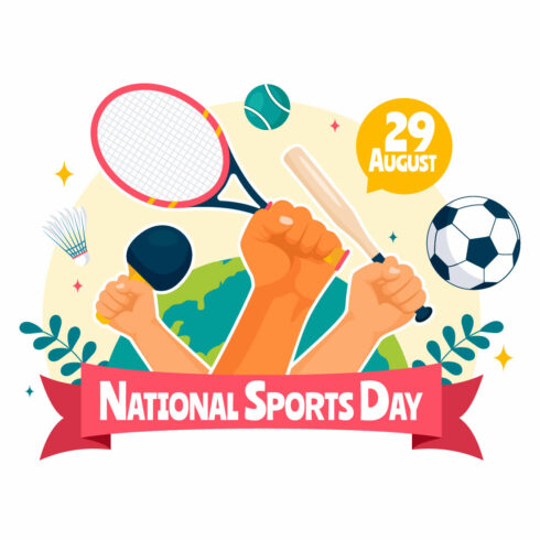 11 National Sports Day Illustration cover image.