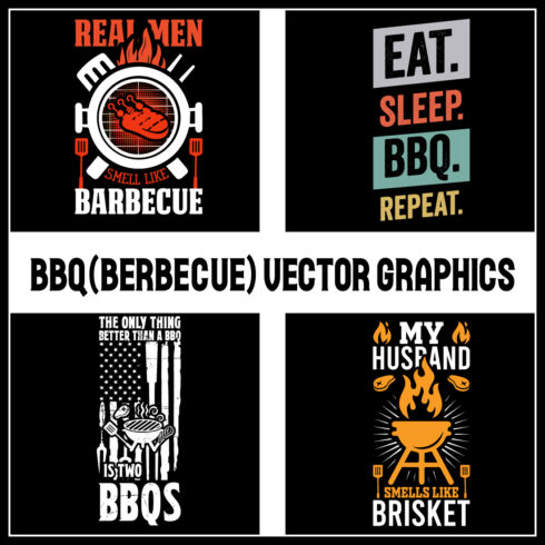 BBQ T-Shirt Design bundle- Barbecue t shirt design bundle & shirts- Barbecue Vector Graphics- Barbecue Grill Typography- BBQ SVG Bundle & Quotes cover image.