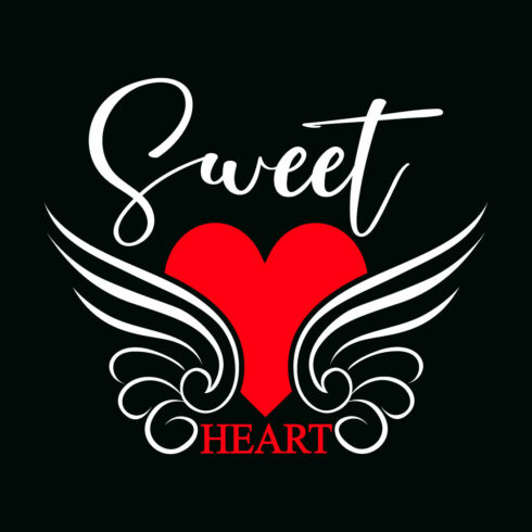 Sweet Heart T-Shirt Design cover image.