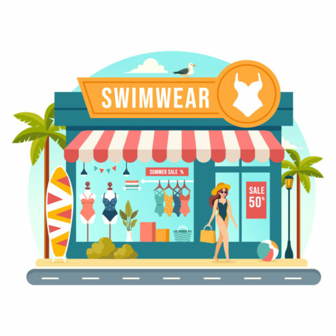 10 Swimwear Illustration cover image.