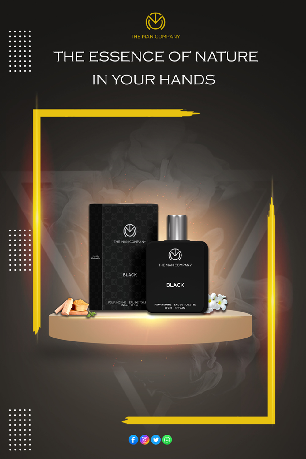 perfume flyer template pinterest preview image.