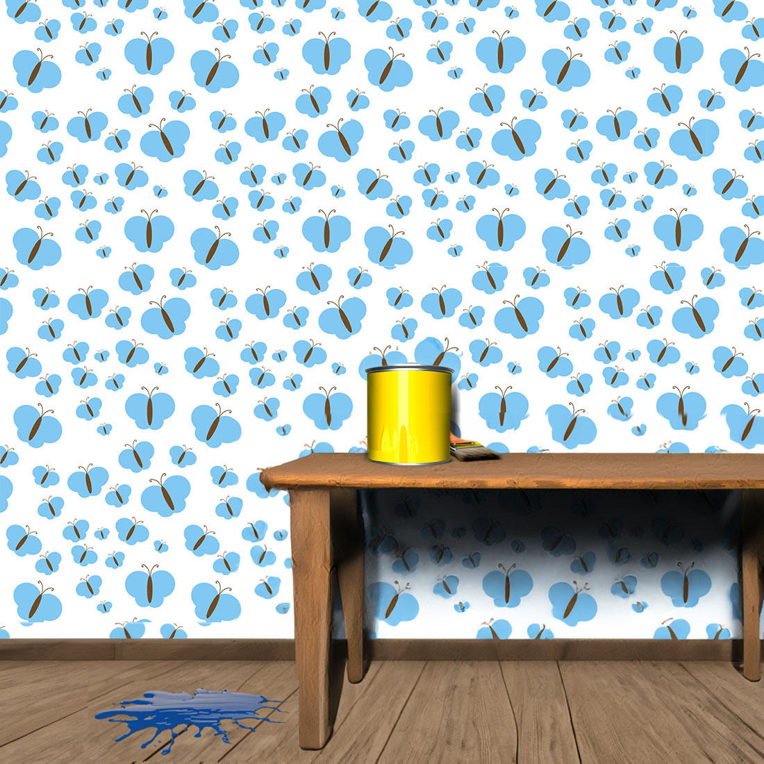 seamless pattern wallpaper for kids room , table mat design, gift wrapper design preview image.