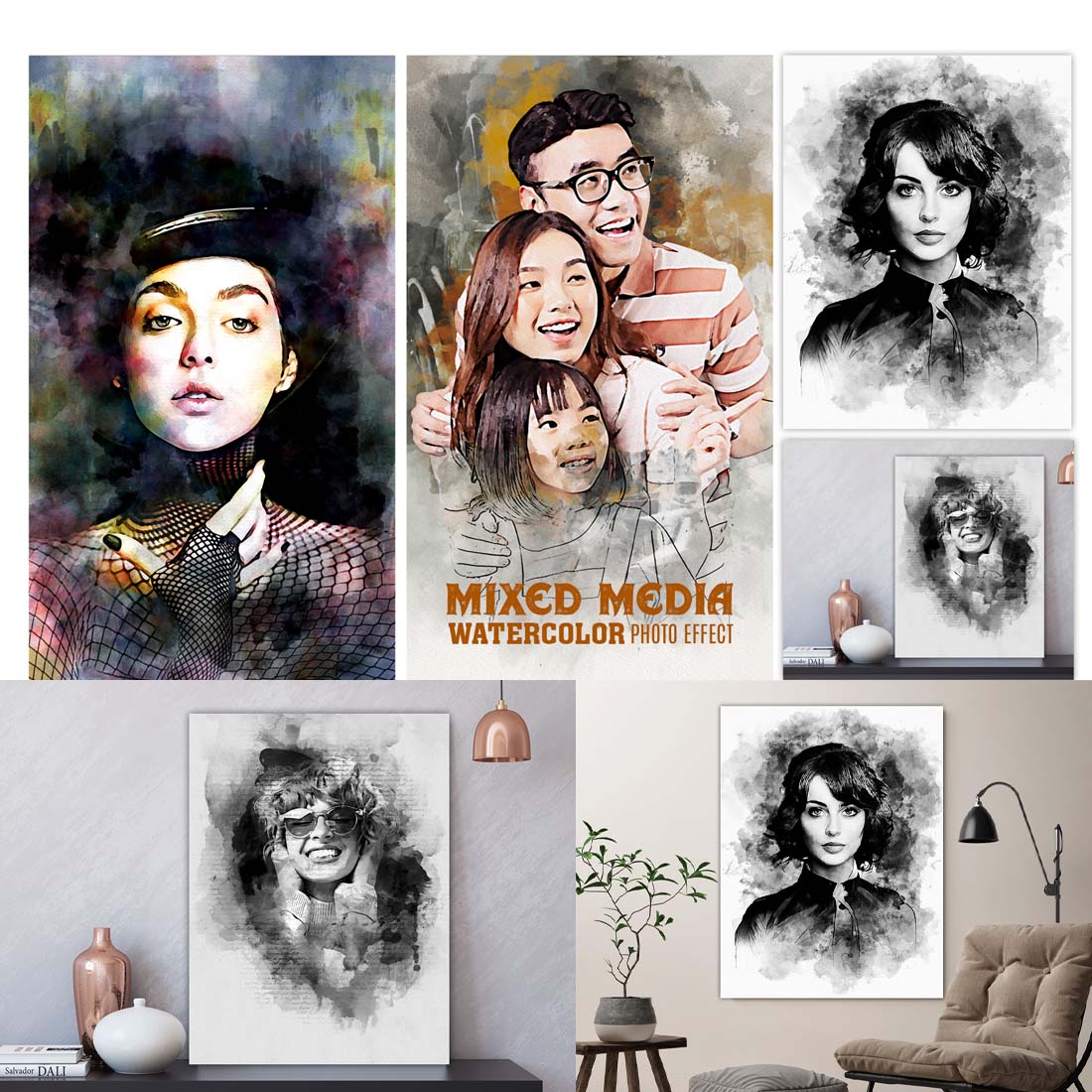 Portrait Painting Watercolor Photo cover image.