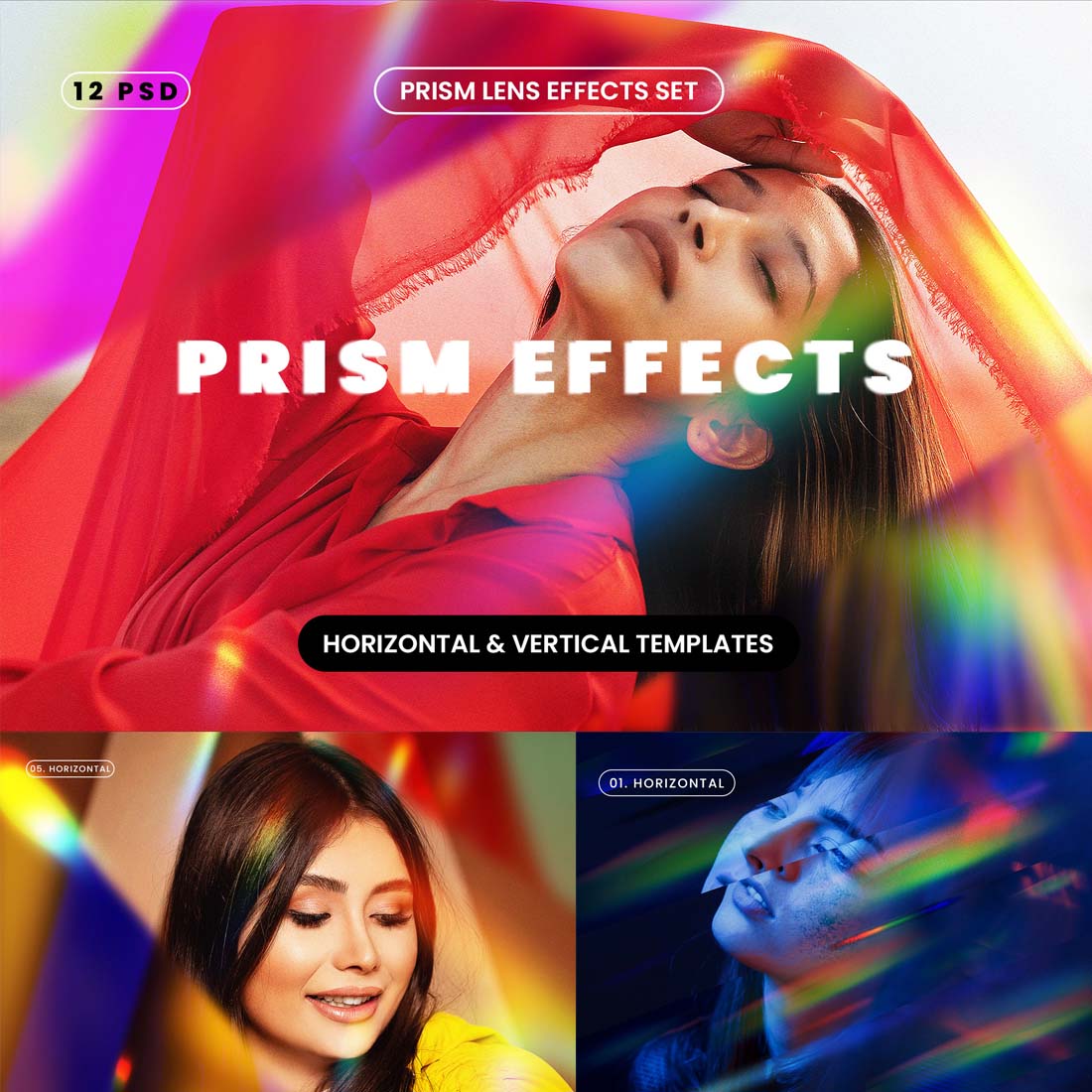 Editable Prism Photo Effect cover image.