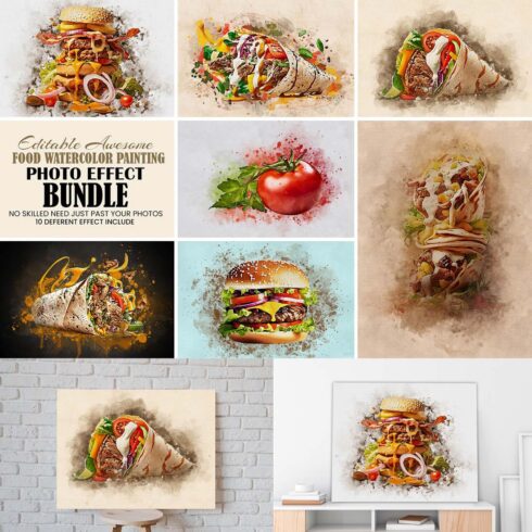 Food Watercolor Painting Effect cover image.