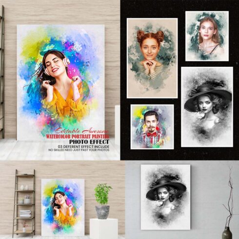 Creative Colorful Watercolor Effect cover image.