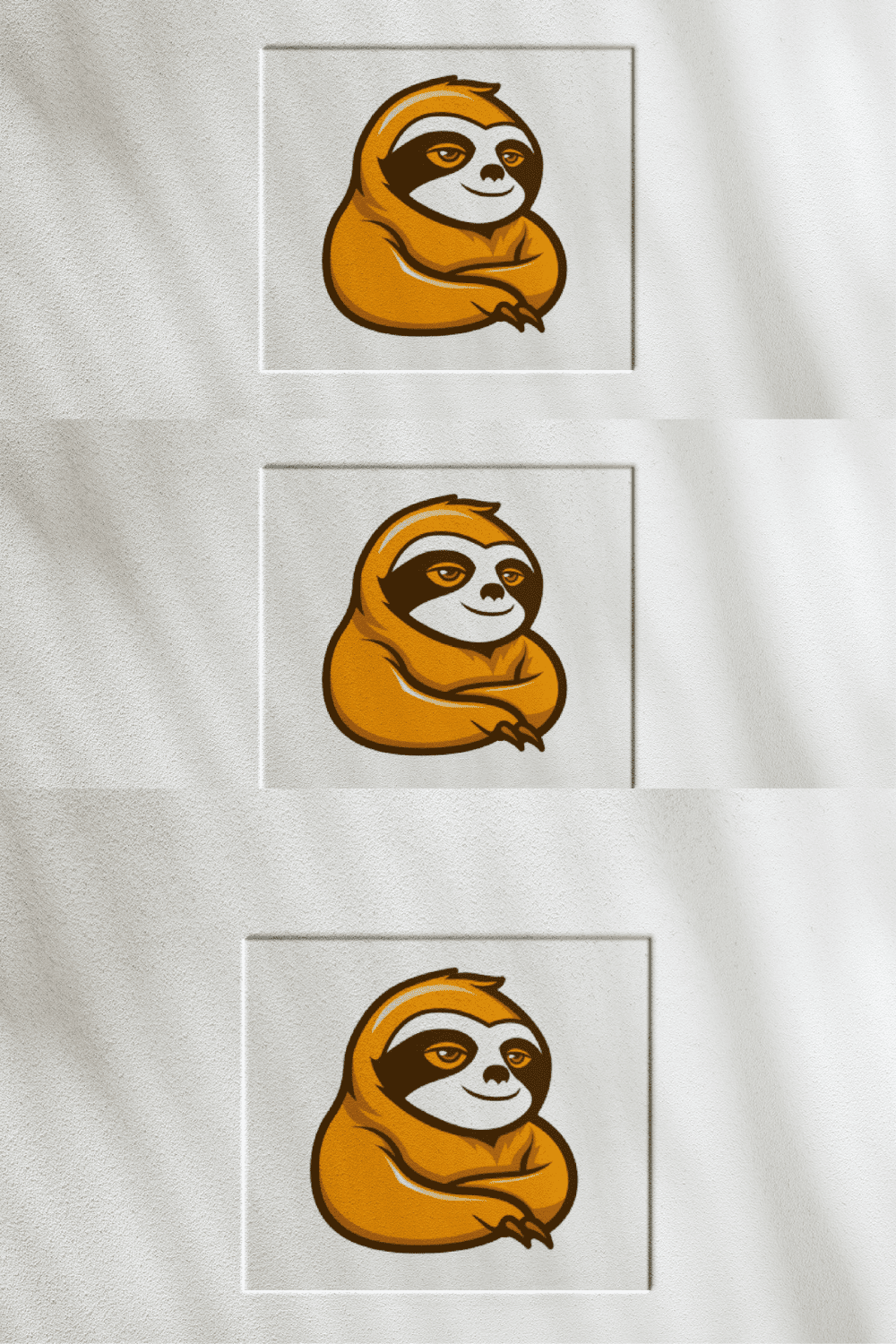 Sloth Logo pinterest preview image.