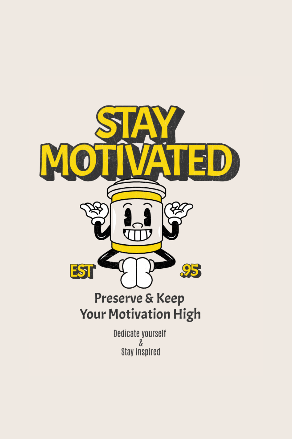 Motivational Messages Template pinterest preview image.