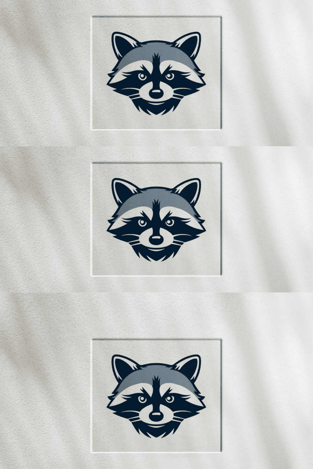 Racoon Logo pinterest preview image.