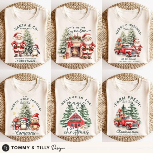 Vintage Christmas PNG Bundle cover image.