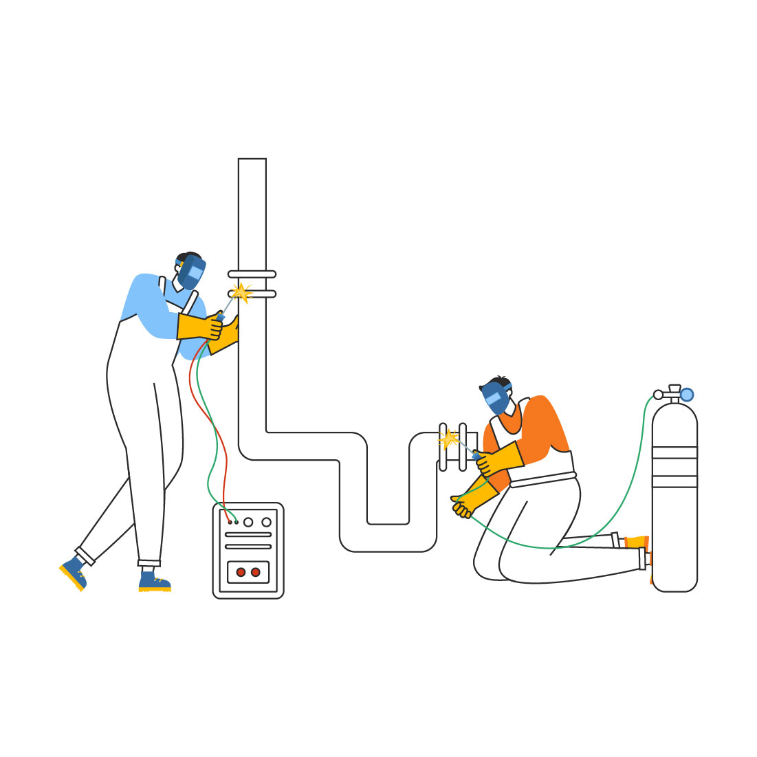 23 Welding Service Illustration preview image.
